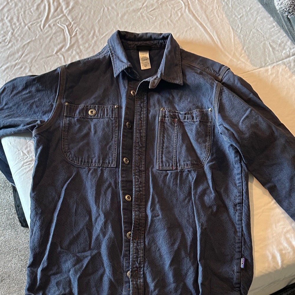 Patagonia Organic Cotton Blue Shirt